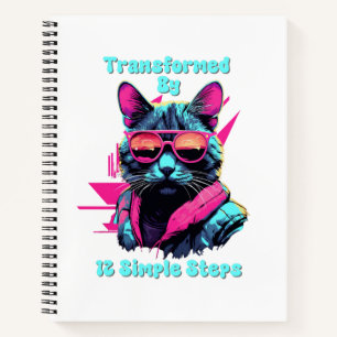 Transformed by 12 Simple Steps, AA, NA, Al-Anon  N Notebook
