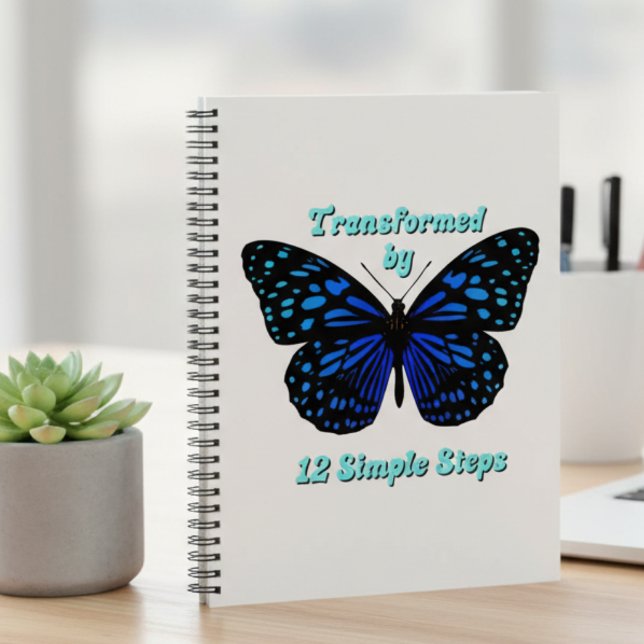 Transformed by 12 Simple Steps, AA, NA, Al-Anon  Notebook (Creator Uploaded)