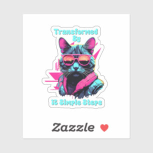 Transformed by 12 Simple Steps, AA, NA, Al-Anon  Sticker