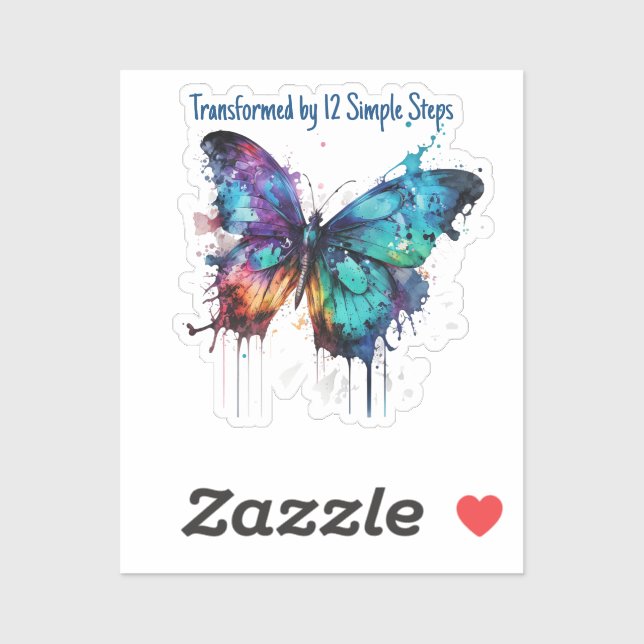 Transformed by 12 Simple Steps Sticker (Sheet)