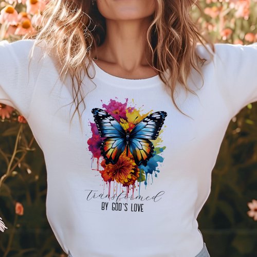 Transformed by Gods Love Watercolor T_Shirt