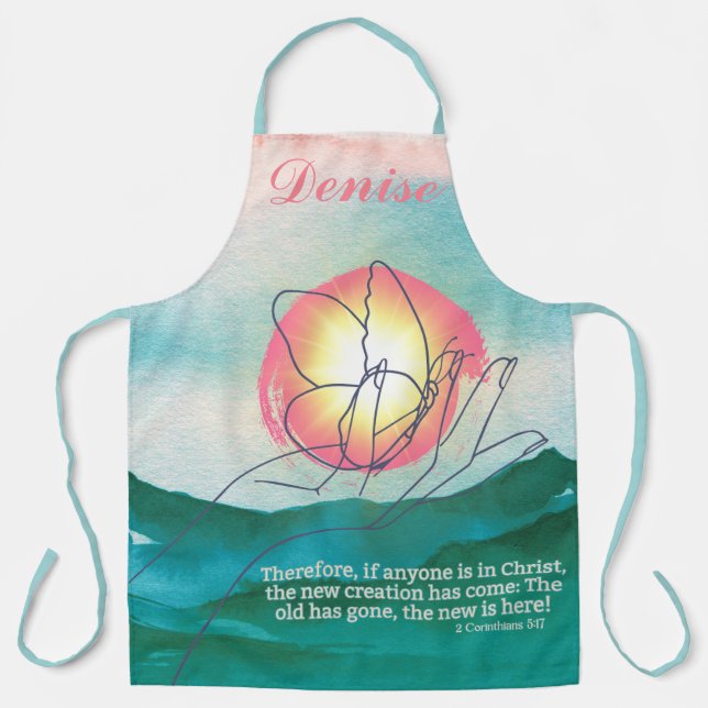 Transformed by Grace The New Creation Christian Apron (Front)