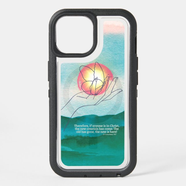 Transformed by Grace The New Creation Christian iPhone 15 Case (Back)