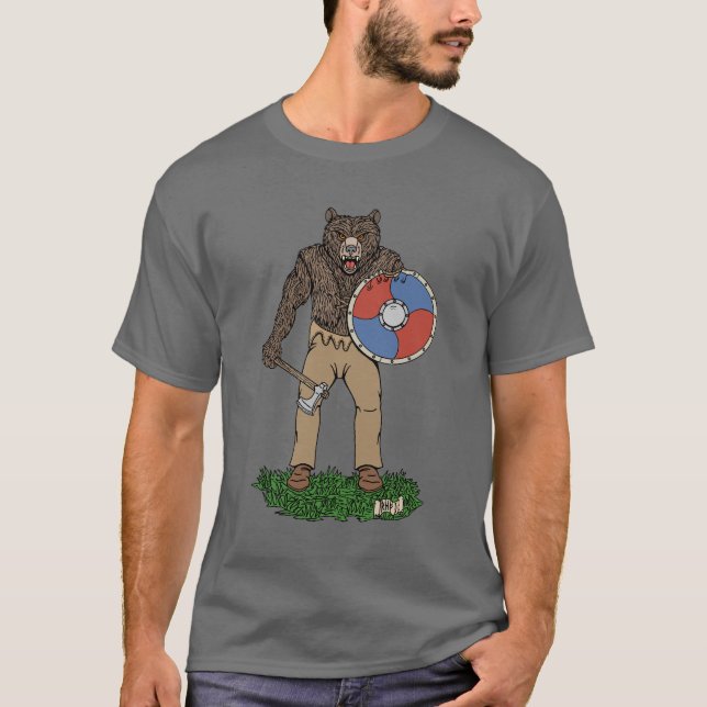 Transformed Viking Berserker or Werebear T-Shirt (Front)