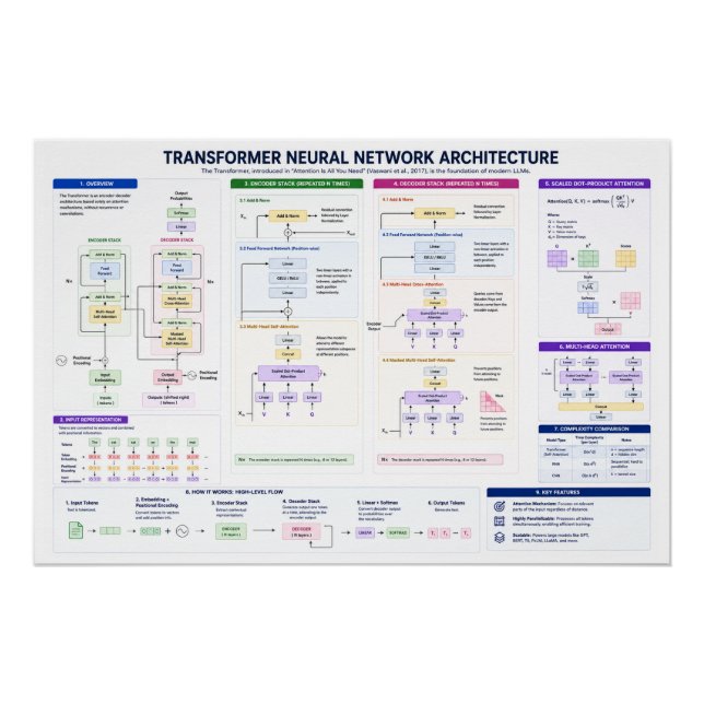 Transformer Architecture Poster (Front)