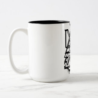 transformer robot face  inside a triangle Mugs