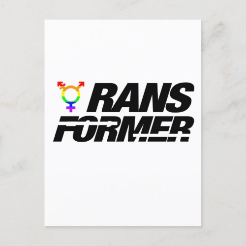 transformer  Transgender pride Postcard