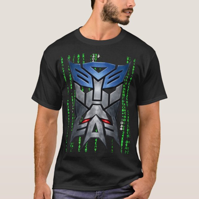 Transformers 1x00001 MATRIX BLACK MATRIX BLACK BY T-Shirt (Front)