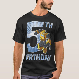 Transformers Bumblebee 5Th Birthday Vintage T-Shirt