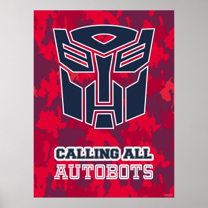 Calling All Autobots Camo Poster 