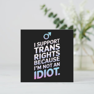 Transgender Ally Trans Pride Flag Support Invitation