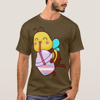 transgender bee bubble tea transgender bee bubble  T-Shirt