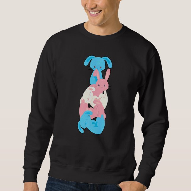 Transgender Bunny Transgender Sweatshirt (Front)