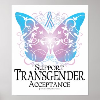 Transgender Butterfly Poster by fightcancertees at Zazzle