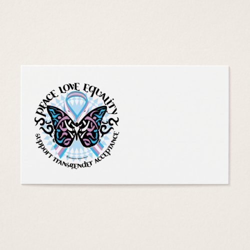 Transgender Butterfly Tribal Business Card