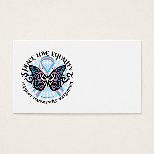 Customizable Transgender Butterfly Tribal Business Card