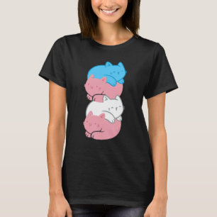 Transgender Cats Lgbtq Life Transsexual Flag Trans T-Shirt