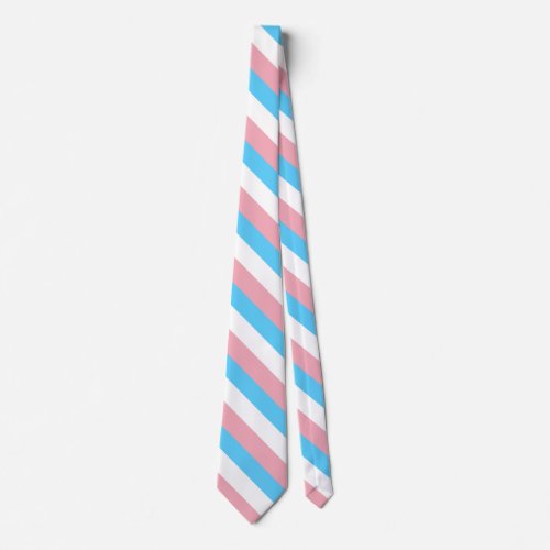 Transgender colors diagonal lines  neck tie