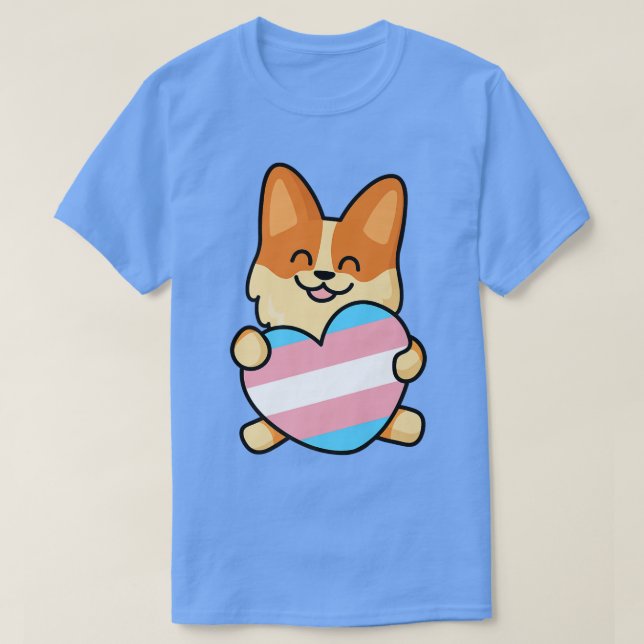 Transgender Corgi Heart Transgender Corgi Heart143 T-Shirt (Design Front)