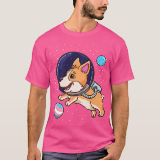 Transgender Corgi In Space Trans Pride1335 T-Shirt