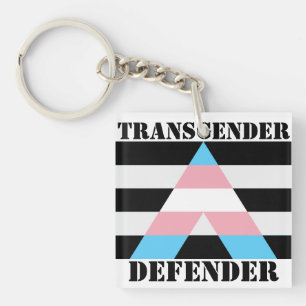 Transgender Defender Ally Keychain