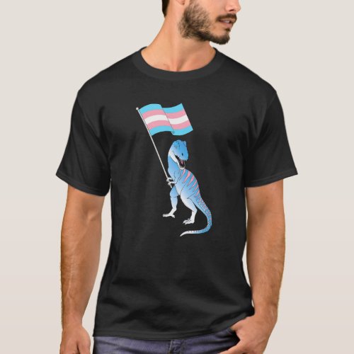 Transgender Dinosaur Trans Pride Lgbt Pride Flag P T_Shirt
