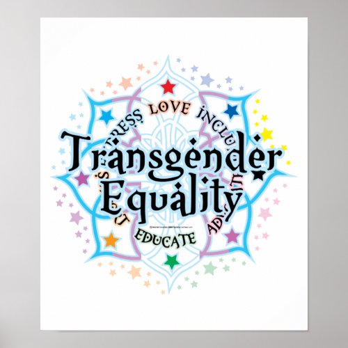 Transgender Equality Lotus Poster