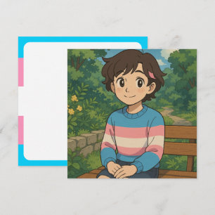 Transgender Flag Anime Person   LGBTQIA+ 