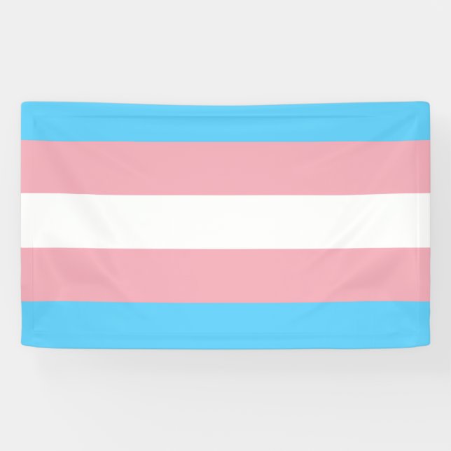 Transgender Flag Banner (Horizontal)