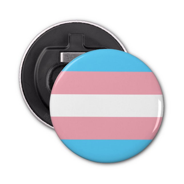 Transgender Flag Bottle Opener (Front)