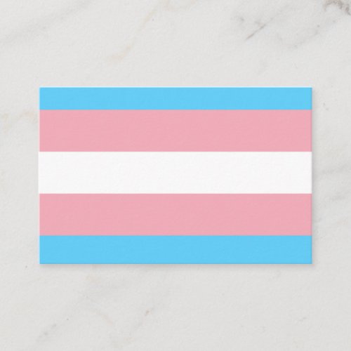 Transgender Flag Business Card