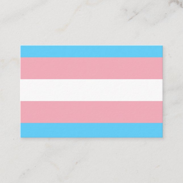 Transgender Flag Business Card (Front)