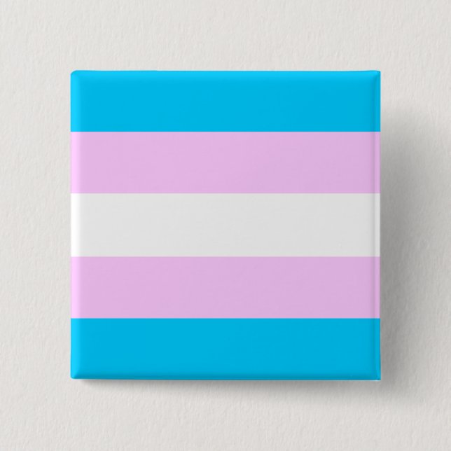 Transgender flag button (Front)