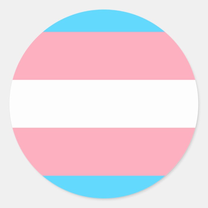 Transgender Flag Classic Round Sticker