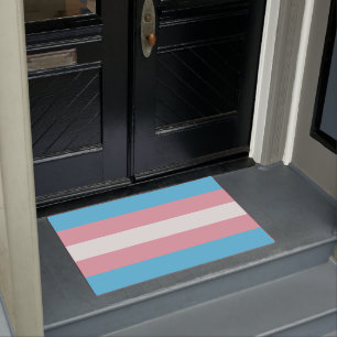 Transgender Flag Doormat