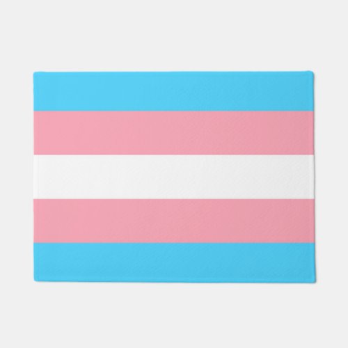 Transgender Flag Doormat