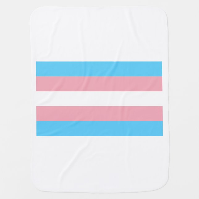 transgender flag educate your little ones baby blanket (Front)