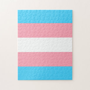Transgender Flag Jigsaw Puzzle