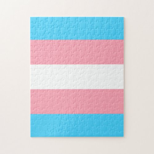 Transgender Flag Jigsaw Puzzle