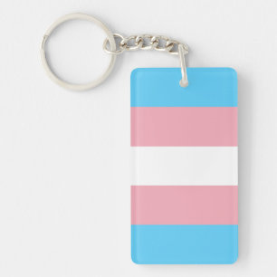 Transgender Flag Keychain