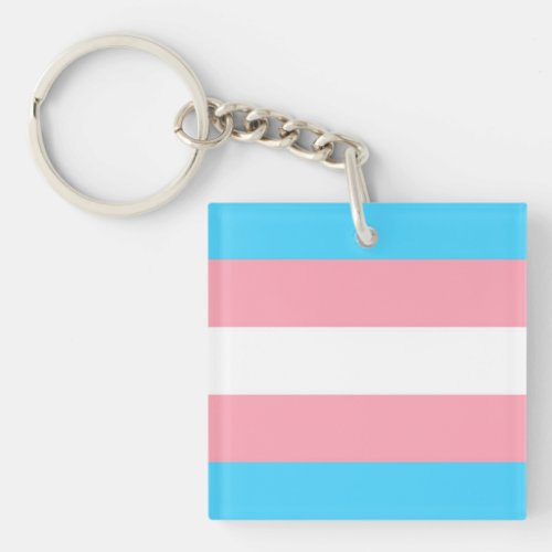 Transgender Flag Keychain