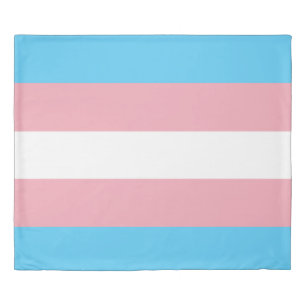 Transgender Flag King Duvet Cover
