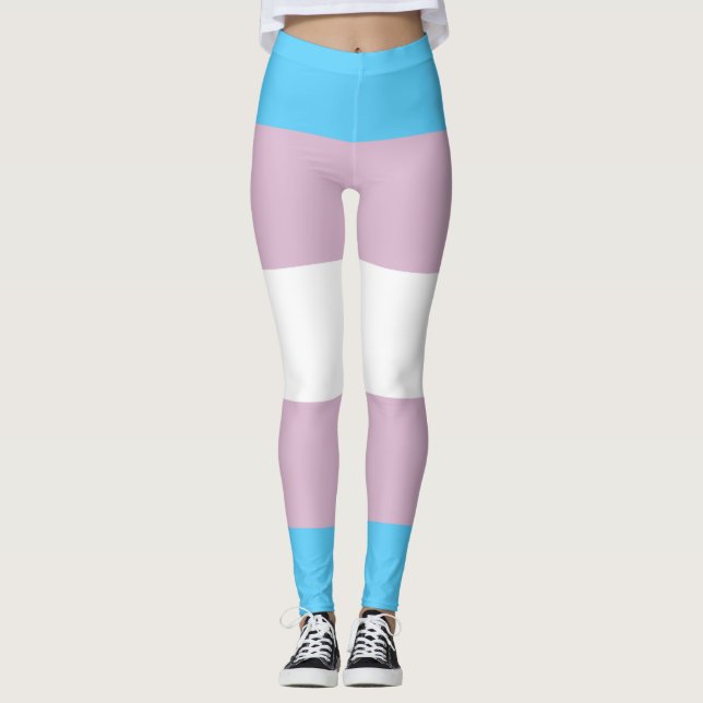 Transgender Flag Leggings (Front)