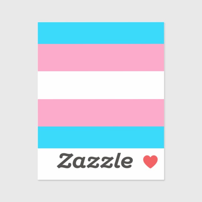  Transgender Flag | LGBTQIA+  Sticker (Sheet)