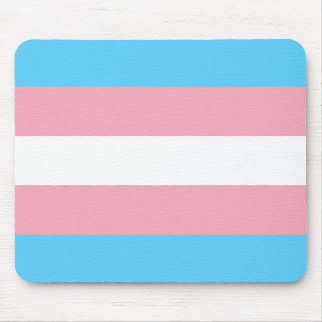 Transgender Flag Mouse Pad (Front)