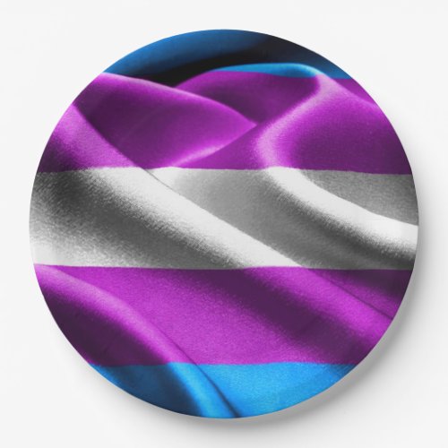 Transgender Flag Paper Plates