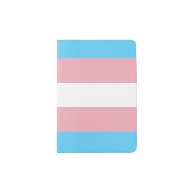 Transgender Flag Passport Holder (Front)