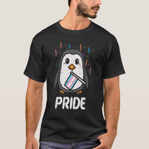 Transgender Flag Penguin Lgbt Trans Pride Stuff An T_Shirt