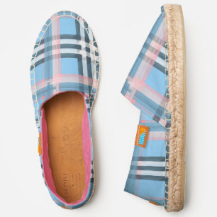transgender flag plaid gay pride espadrilles