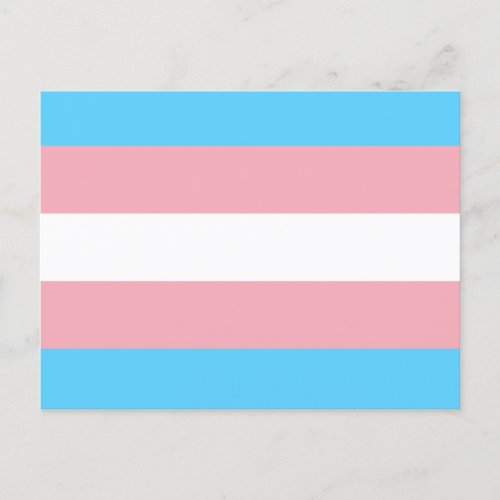 Transgender Flag Postcard